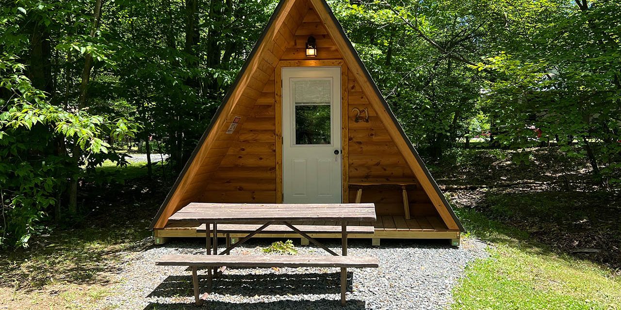 glamping pod - the changing face of glamping at Stony Fork Creek Campground in Wellsboro PA