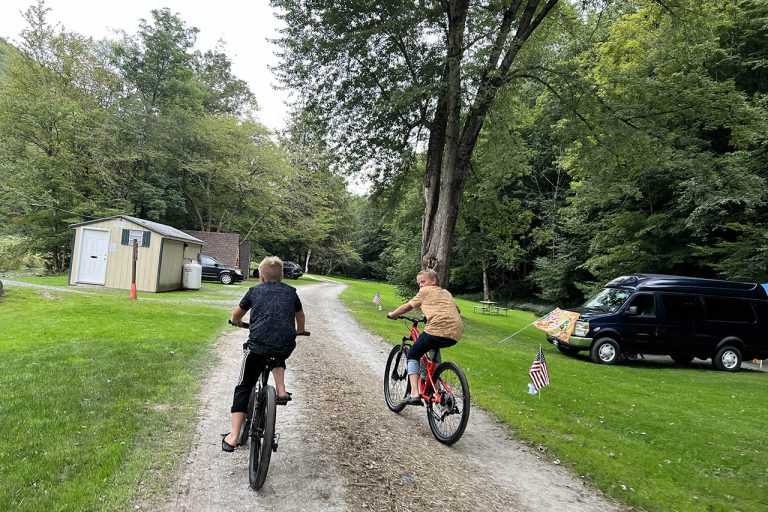 Family camping fun at Stony Fork Creek Campground in Wellsboro PA