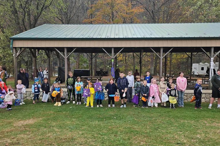 Halloween costume fun at Stony Fork Creek Camp in Wellsboro PA