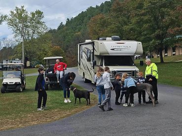 Welcoming Committee at Stony Fork Creek Camp in Wellsboro PA